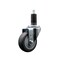 Service Caster 3.5'' SS Thermoplastic Rubber Wheel Swivel 1-1/4'' Expanding Stem Caster SCC-SSEX20S3514-TPRB-114 - alternate 1